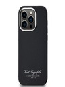 Karl Lagerfeld Genarbtes PU Hotel RSG Back Cover für iPhone 14 Pro Max Schwarz Karl Lagerfeld