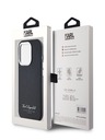 Karl Lagerfeld Genarbtes PU Hotel RSG Back Cover für iPhone 14 Pro Max Schwarz Karl Lagerfeld