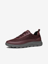 Geox Burgunderrote Geox Spherica Herren-Turnschuhe