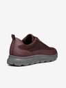 Geox Burgunderrote Geox Spherica Herren-Turnschuhe