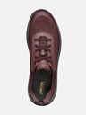 Geox Burgunderrote Geox Spherica Herren-Turnschuhe