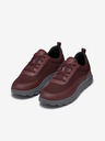 Geox Burgunderrote Geox Spherica Herren-Turnschuhe