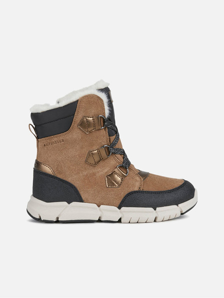 Geox Hellbraune Geox Flexyper AB-Stiefeletten für Mädchen