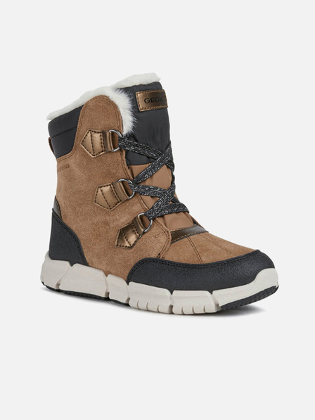 Geox Hellbraune Geox Flexyper AB-Stiefeletten für Mädchen