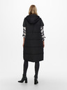 ONLY Schwarze lange Steppweste ONLY Alina