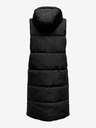 ONLY Schwarze lange Steppweste ONLY Alina