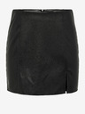 ONLY Schwarzer Damen-Kunstlederminirock ONLY Leni