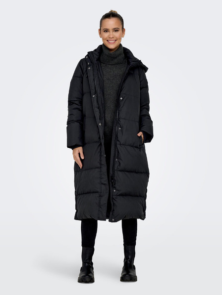 ONLY Schwarzer Steppmantel für Damen ONLY