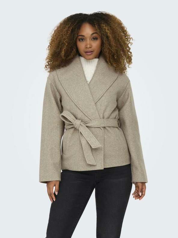 ONLY Beigefarbene Damen-Kurzjacke ONLY Augusta