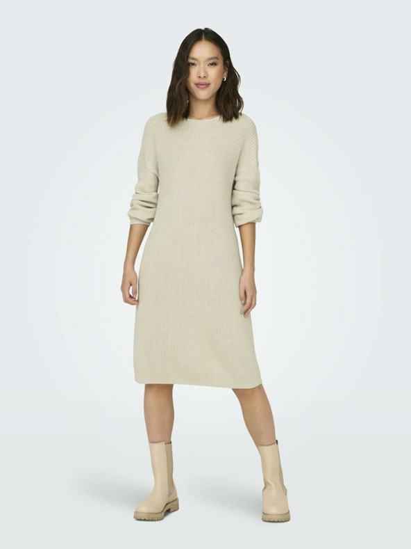 ONLY ONLY Xenia Beige Damen Pullover Kleid