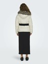 ONLY Cremefarbener Damen-Winter-Steppmantel ONLY Fever