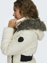 ONLY Cremefarbener Damen-Winter-Steppmantel ONLY Fever