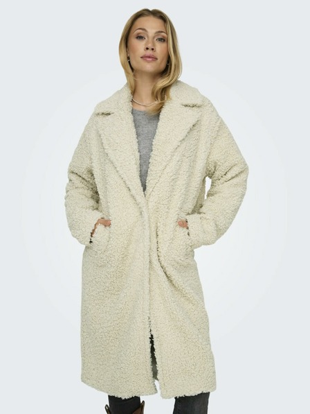 ONLY Cremefarbener Damen-Wintermantel ONLY Catalina