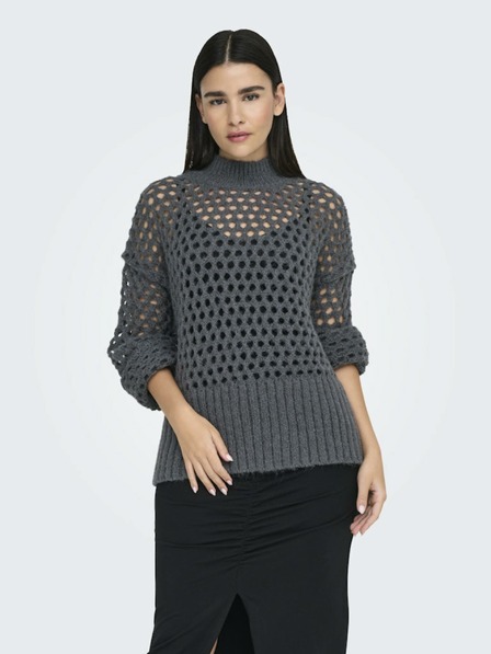 ONLY Dunkelgrauer ONLY Billie-Pullover für Damen