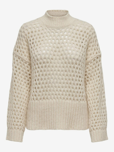 ONLY Cremefarbener ONLY Billie-Pullover für Damen
