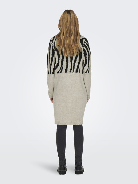 ONLY Schwarz-beige Damenstrickjacke ONLY Jade