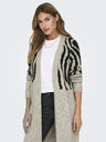 ONLY Schwarz-beige Damenstrickjacke ONLY Jade