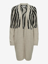 ONLY Schwarz-beige Damenstrickjacke ONLY Jade