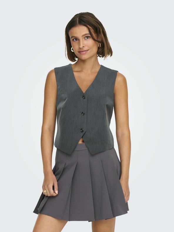 ONLY Dunkelgraue Damen Weste ONLY Kayle-Orleen