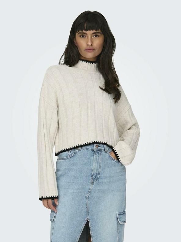ONLY Cremefarbener ONLY Chick-Pullover für Damen