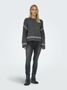 ONLY Dunkelgrauer Damen Pullover ONLY Amanda