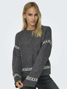 ONLY Dunkelgrauer Damen Pullover ONLY Amanda