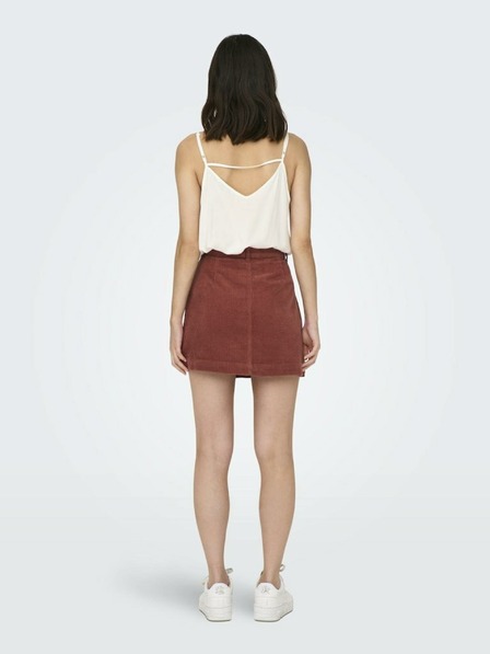 ONLY Orangefarbener Damen-Cordrock ONLY Amazing