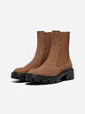ONLY Braune Veloursleder-Chelsea-Stiefel ONLY Betty-1