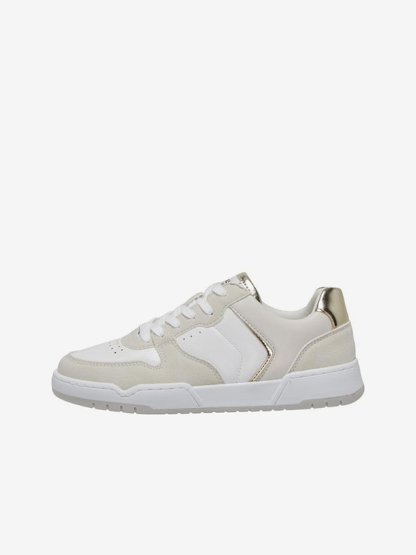 ONLY Weiße und beigefarbene Damen-Sneakers ONLY Swift-1