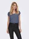 ONLY Blaues Damen ONLY Silvery T-Shirt