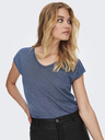 ONLY Blaues Damen ONLY Silvery T-Shirt