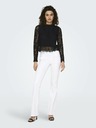ONLY Schwarze Damen-Spitzenbluse ONLY New Karo