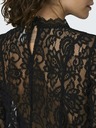 ONLY Schwarze Damen-Spitzenbluse ONLY New Karo