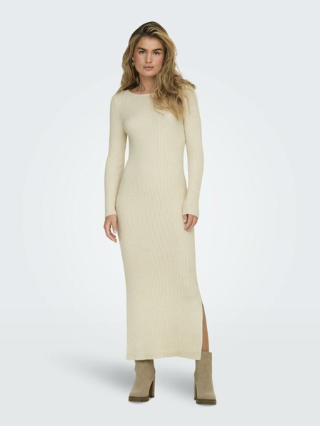 ONLY Beigefarbenes Damen-Pulloverkleid ONLY Katia