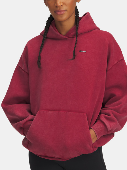 Under Armour Damen Kapuzenpullover Under Armour UA Icon HWT Flc OS Hdy-RED
