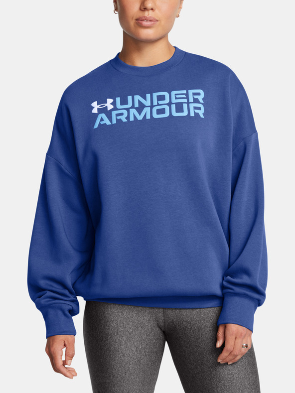 Under Armour Damen Under Armour Rival Fleece WortmarkeOS Crew-BLU