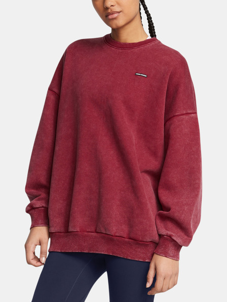 Under Armour Damen Under Armour UA Icon HWT Flc OS Crew-RED Sweatshirt
