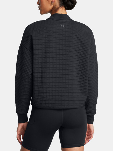 Under Armour Damen Sweatshirt Under Armour Unstoppable Flc Grid Mock LS-BLK