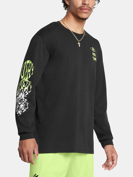 Under Armour Herren T-Shirt Under Armour Curry HW Verbiage LS Tee-BLK