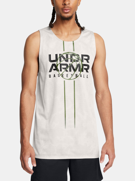 Under Armour Herren Tank Top Under Armour UA Zone Reversible Jsy-GRN
