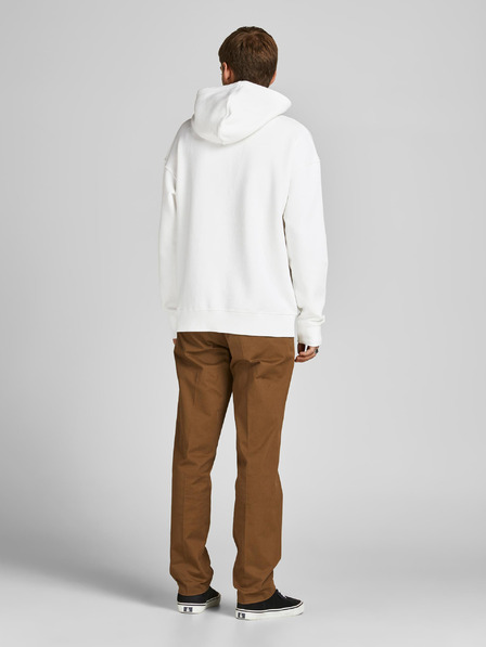 Jack & Jones Weißer Basic-Kapuzenpullover für Herren Jack & Jones Star