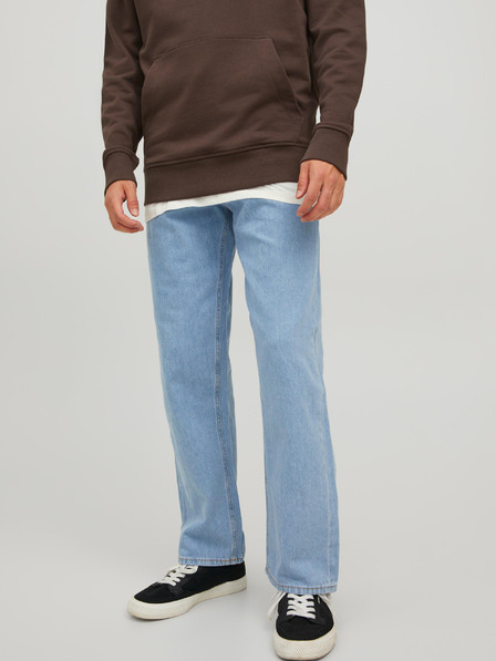 Jack & Jones Hellblaue Herrenjeans mit gerader Passform Jack & Jones Eddie