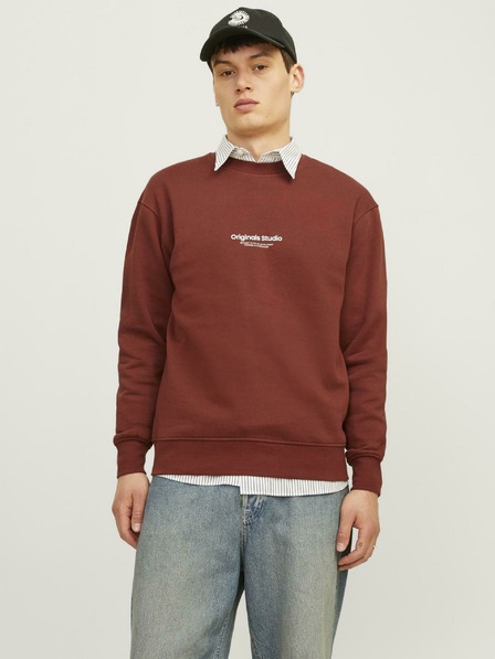 Jack & Jones Brauner Jack & Jones JORVESTERBRO Herren-Kapuzenpullover