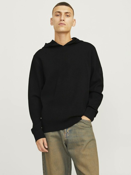 Jack & Jones Schwarzer Jack & Jones Aero Pullover mit Kapuze für Herren