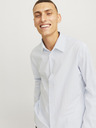 Jack & Jones Weiß-blau gestreiftes Herrenhemd Jack & Jones Bushwick