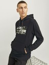 Jack & Jones Schwarzer Herren Jack & Jones Outdoor Hoodie