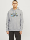 Jack & Jones Hellgrauer Jack & Jones Outdoor-Kapuzenpullover für Herren