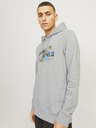 Jack & Jones Hellgrauer Jack & Jones Outdoor-Kapuzenpullover für Herren