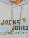 Jack & Jones Hellgrauer Jack & Jones Outdoor-Kapuzenpullover für Herren