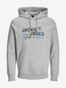 Jack & Jones Hellgrauer Jack & Jones Outdoor-Kapuzenpullover für Herren